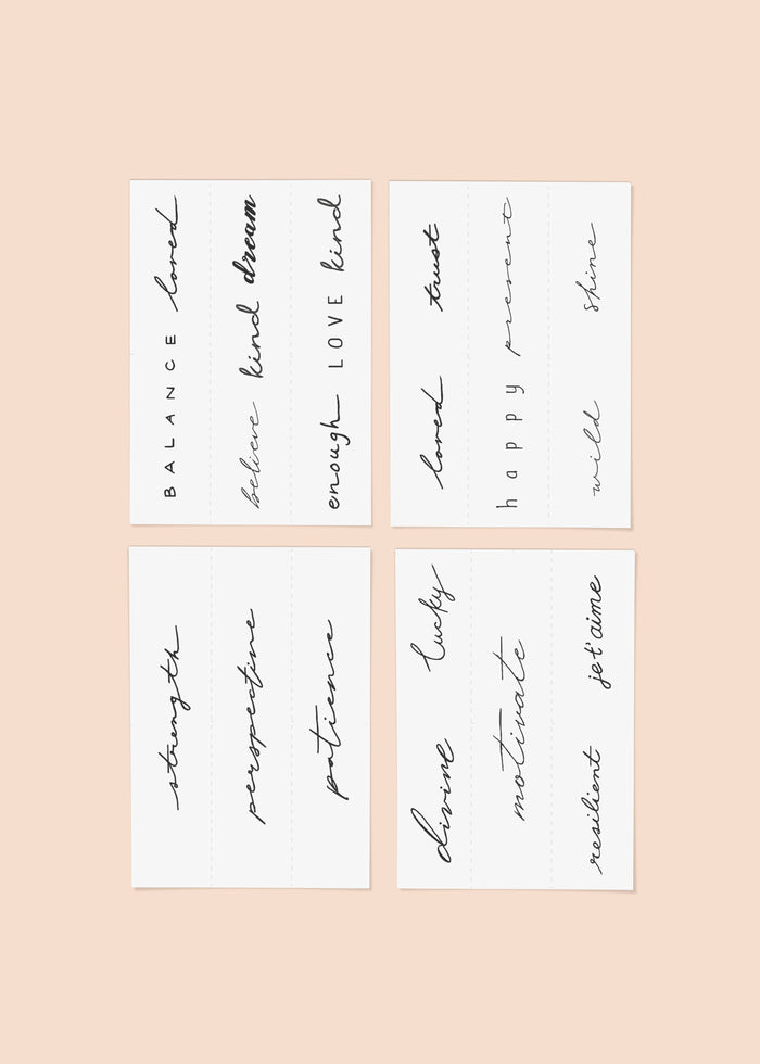 INKED BY DANI Statement Temporary Tattoo Pack