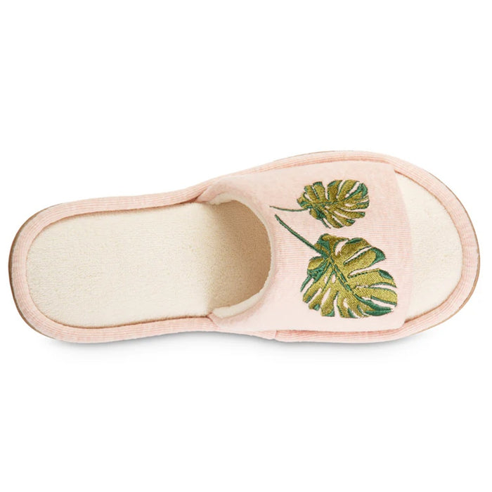 isotoner Women's Microterry Staycation Slide with Enhanced Heel Cushion - 8308