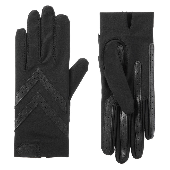 Isotoner Women's smartDRI Chevron Shortie Touchscreen Gloves - 30004