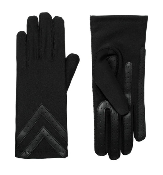 Isotoner Women's SmartDri Spandex 3-Button Length Chevron Glove - A30730