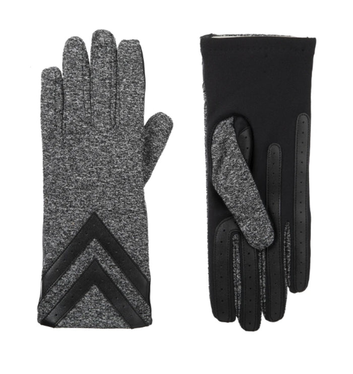 Isotoner Women's SmartDri Spandex 3-Button Length Chevron Glove - A30730