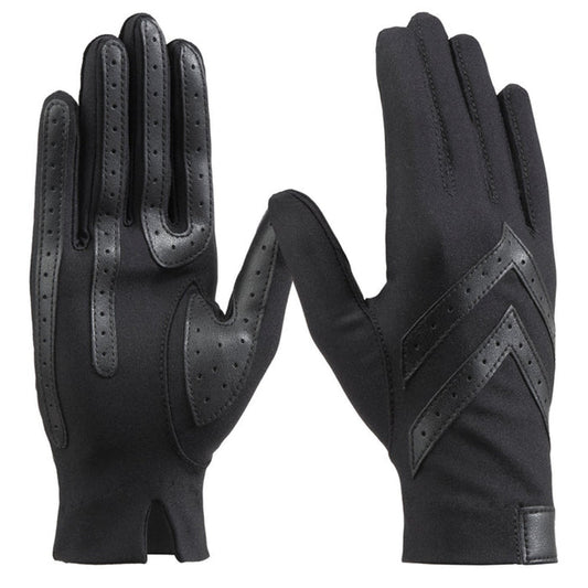 isotoner Women's Spandex Shortie Glove with Chevron Detail - A30101