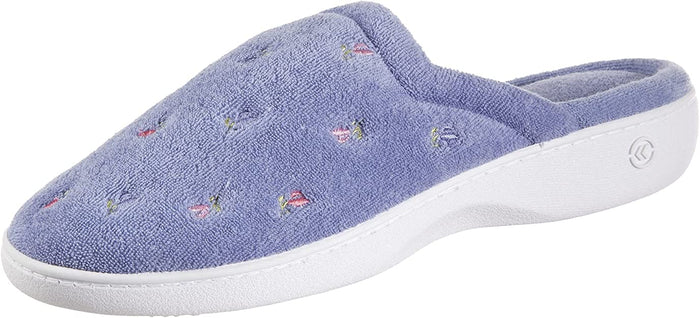 Isotoner Women's Terry Slip on Clog Slipper with Memory Foam - 96005