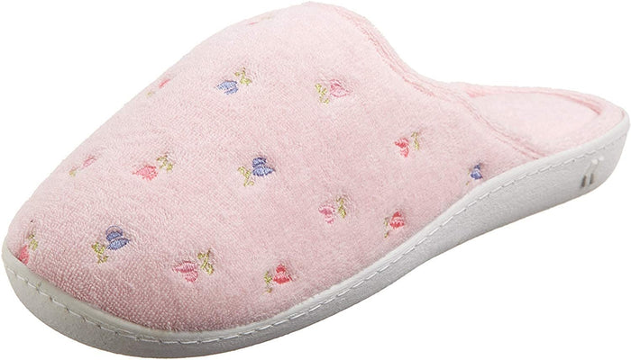 Isotoner Women's Terry Slip on Clog Slipper with Memory Foam - 96005
