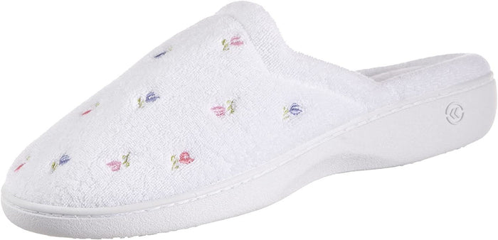 Isotoner Women's Terry Slip on Clog Slipper with Memory Foam - 96005