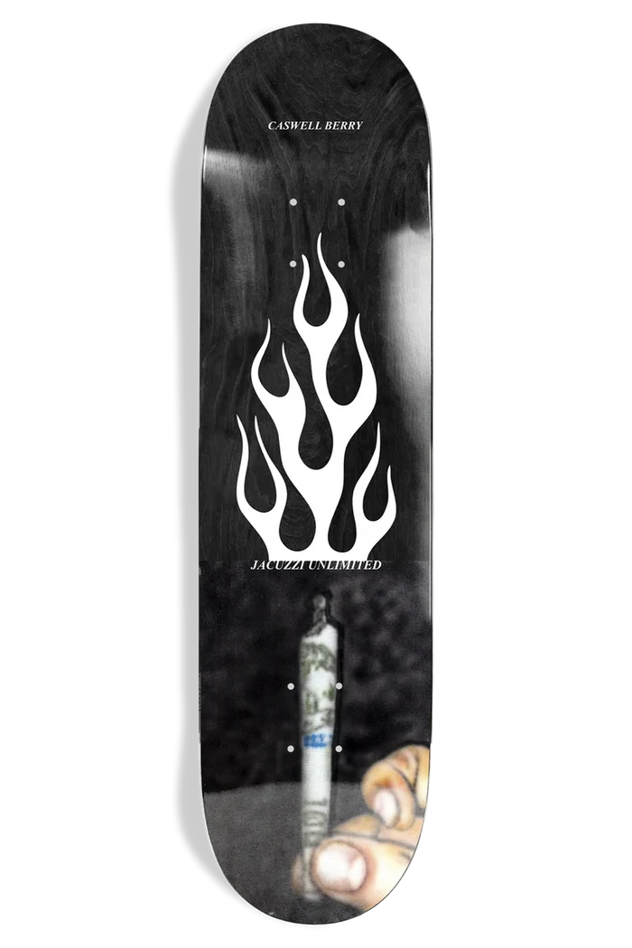 Jacuzzi Caswell Berry Roll Up 8.25 skateboard deck top graphic