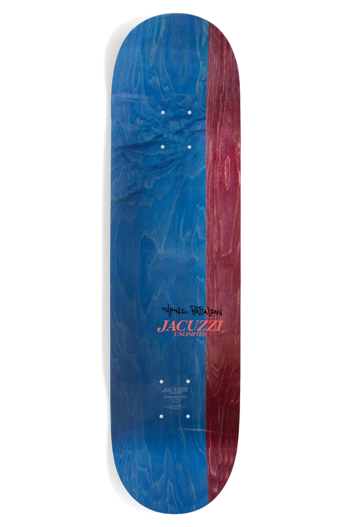 Jacuzzi Weedstar EX7 8.5" Skateboard Deck top veneer view
