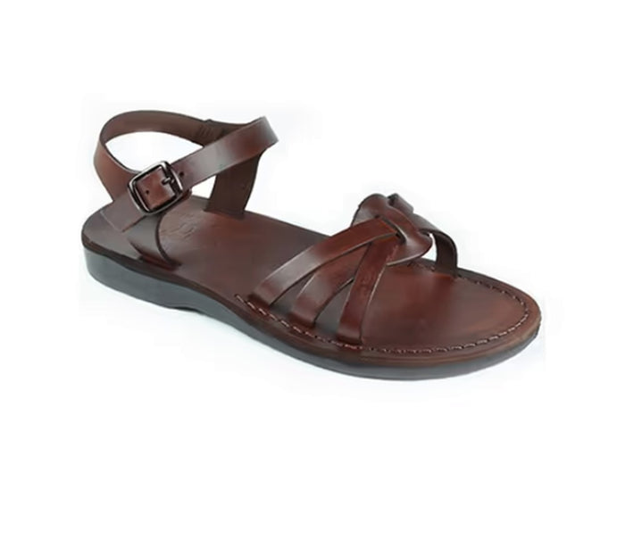 Jerusalem Sandals Miriam Women's Leather Slingback Buckle Sandal