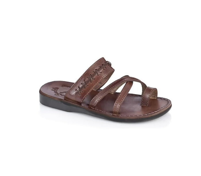 Jerusalem Sandals Rachel Women's Leather Criss Cross Sandals