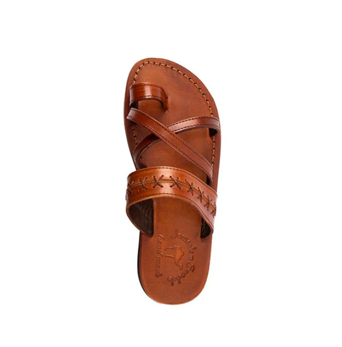 Jerusalem Sandals Rachel Women's Leather Criss Cross Sandals