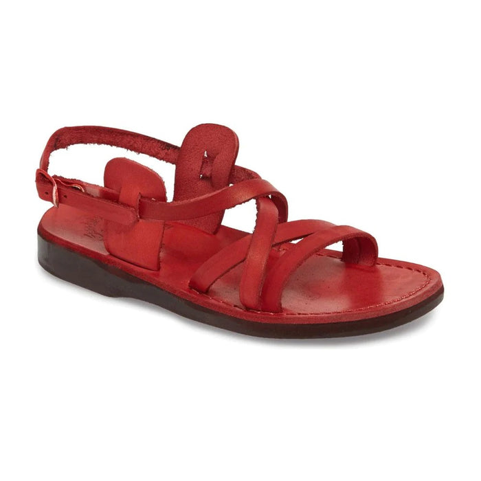 Jerusalem Sandals Tzippora Leather Strappy Slingback Sandal