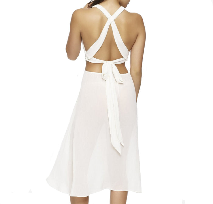 Jezebel Luna Chiffon and Satin Goddess Tea Length - 999836