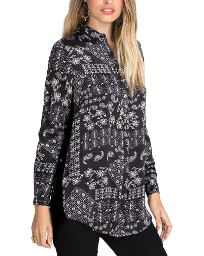 Johnny Was Cordelia Velvet Embroidered Bach Shirt - W20821-9