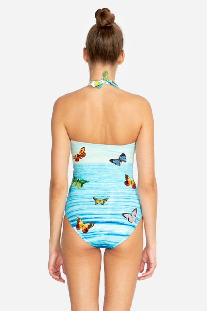Johnny Was Costa Azul Twist One Piece Swimsuit - CSW9321-M