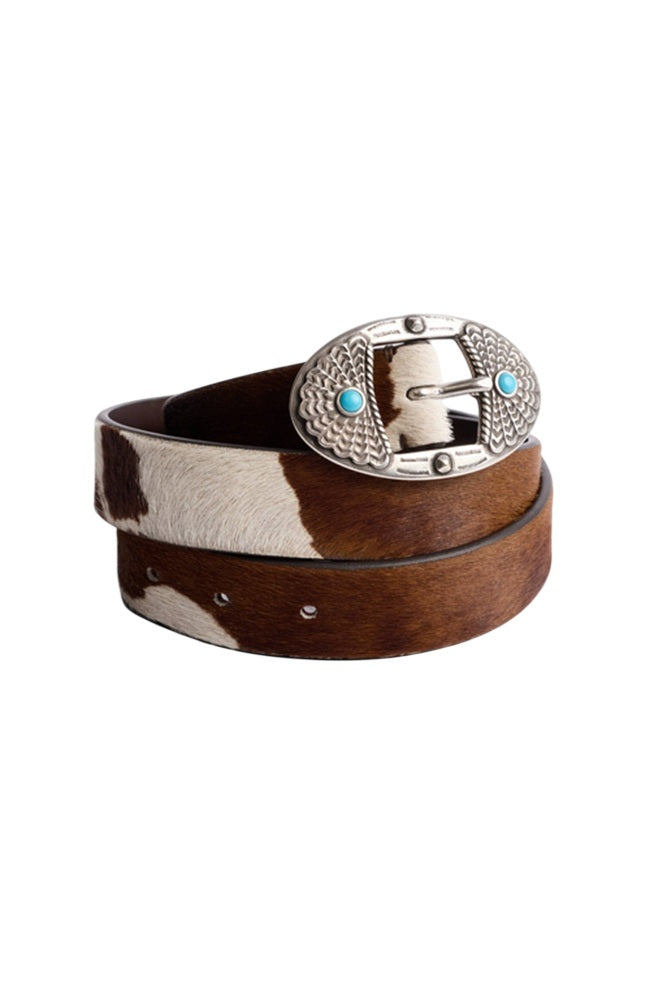 Johnny Was Cow Maculato Italian Calf Hair Belt - RB6126-7