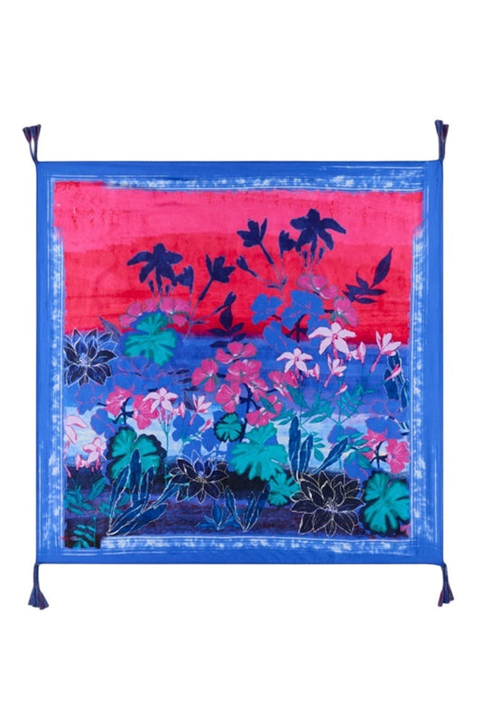 Johnny Was Lavandula Silk Scarf - C97626-2