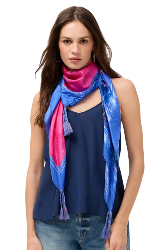 Johnny Was Lavandula Silk Scarf - C97626-2