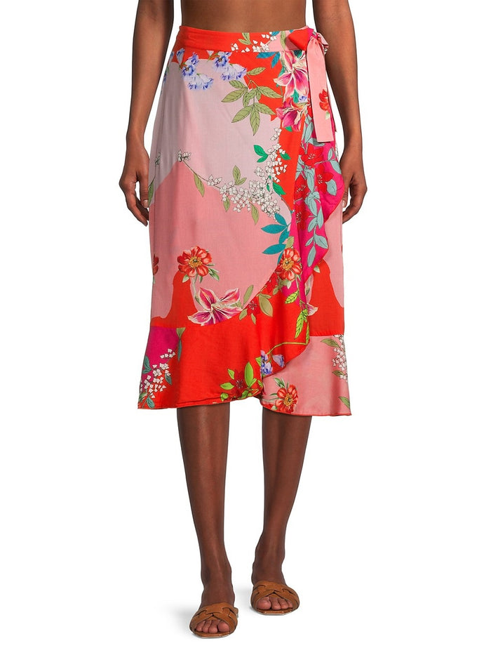 Johnny Was Nanya Wrap Skirt Swimwear - CSW0521-N