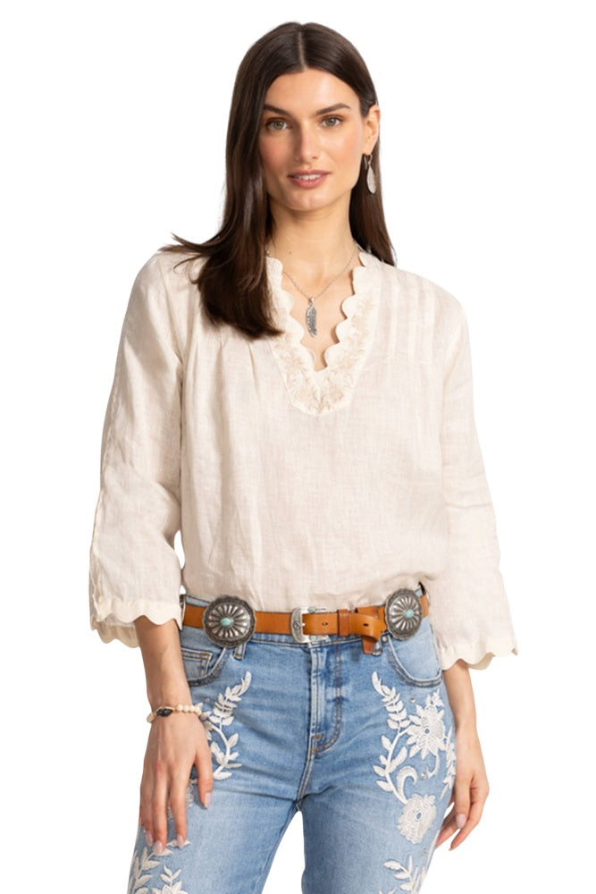 Johnny Was Petalo Italian Leather Conch Belt - RB3225-4