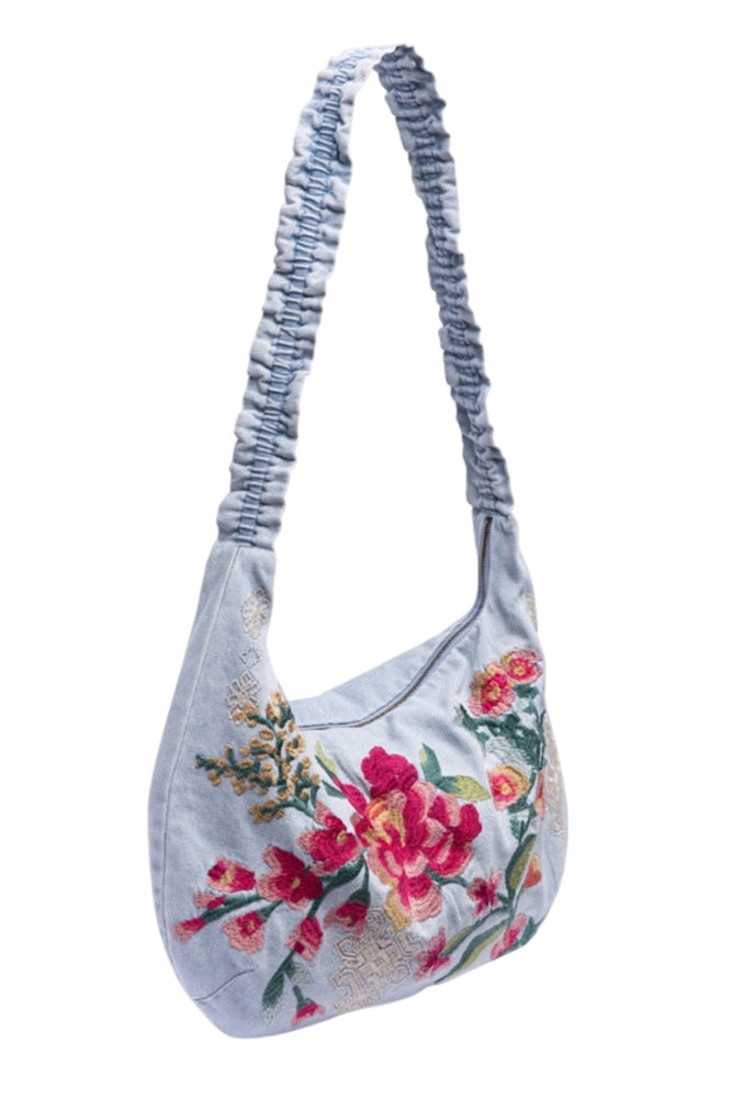 Johnny Was Ruched Strap Crossbody Bag - W01326-1