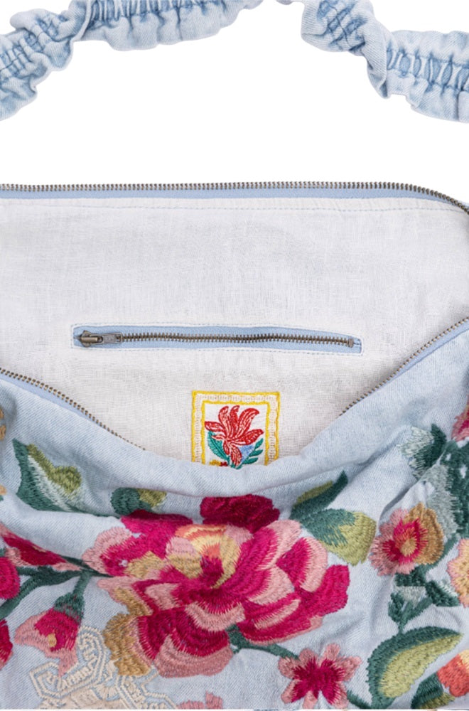Johnny Was Ruched Strap Crossbody Bag - W01326-1