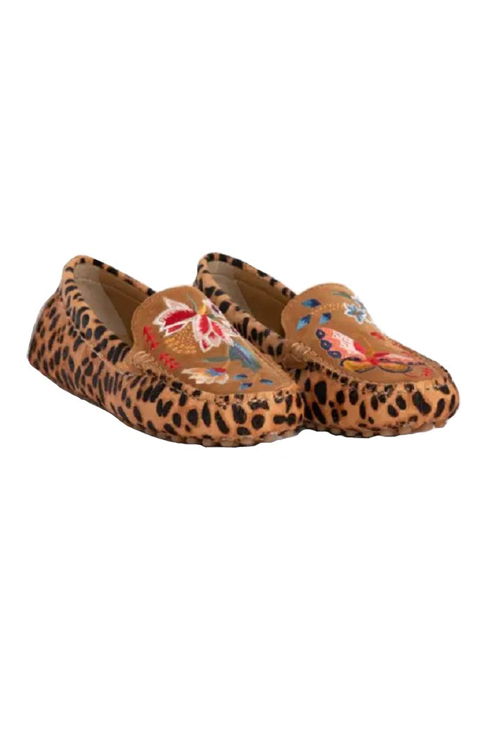 Johnny Was Taline Leopard Mocassin Shoes - JWS6021-6