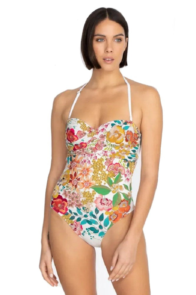 Johnny Was Twist Bra One-Piece Swimsuit - CSW6822-D