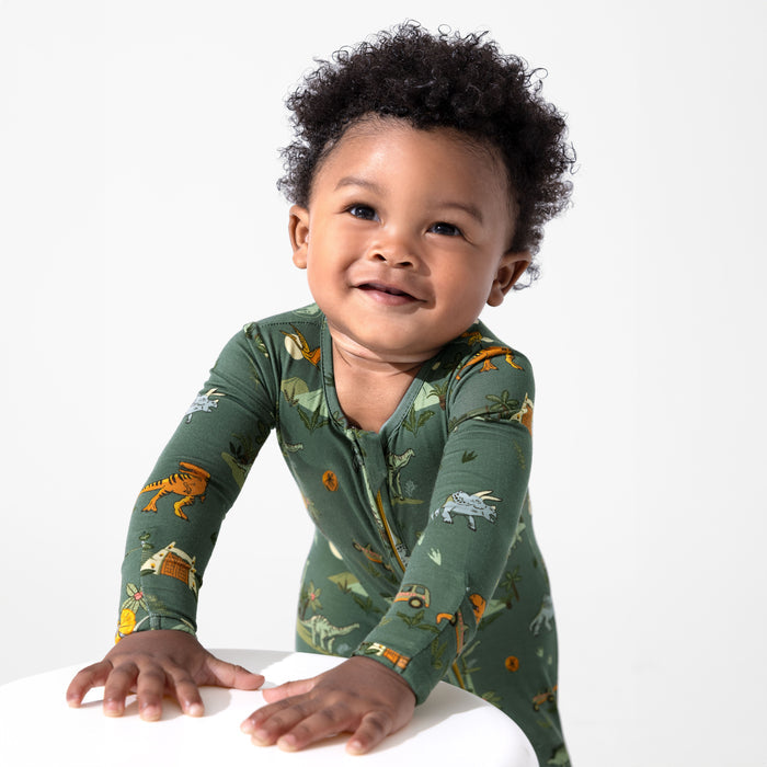 Jurassic Park: Safari Bamboo Convertible Footie