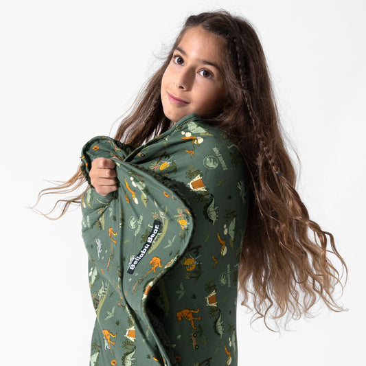Jurassic Park: Safari Bamboo Sherpa Blanket