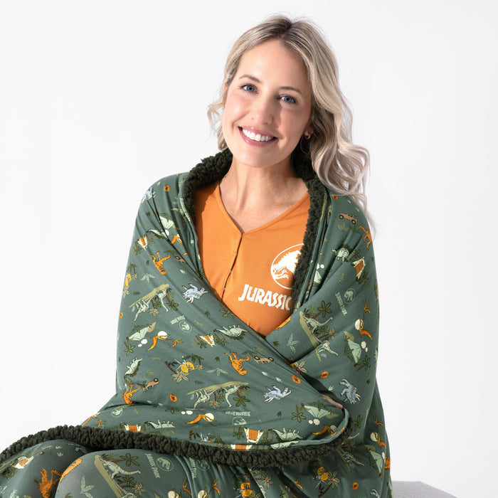 Jurassic Park: Safari Bamboo Sherpa Blanket