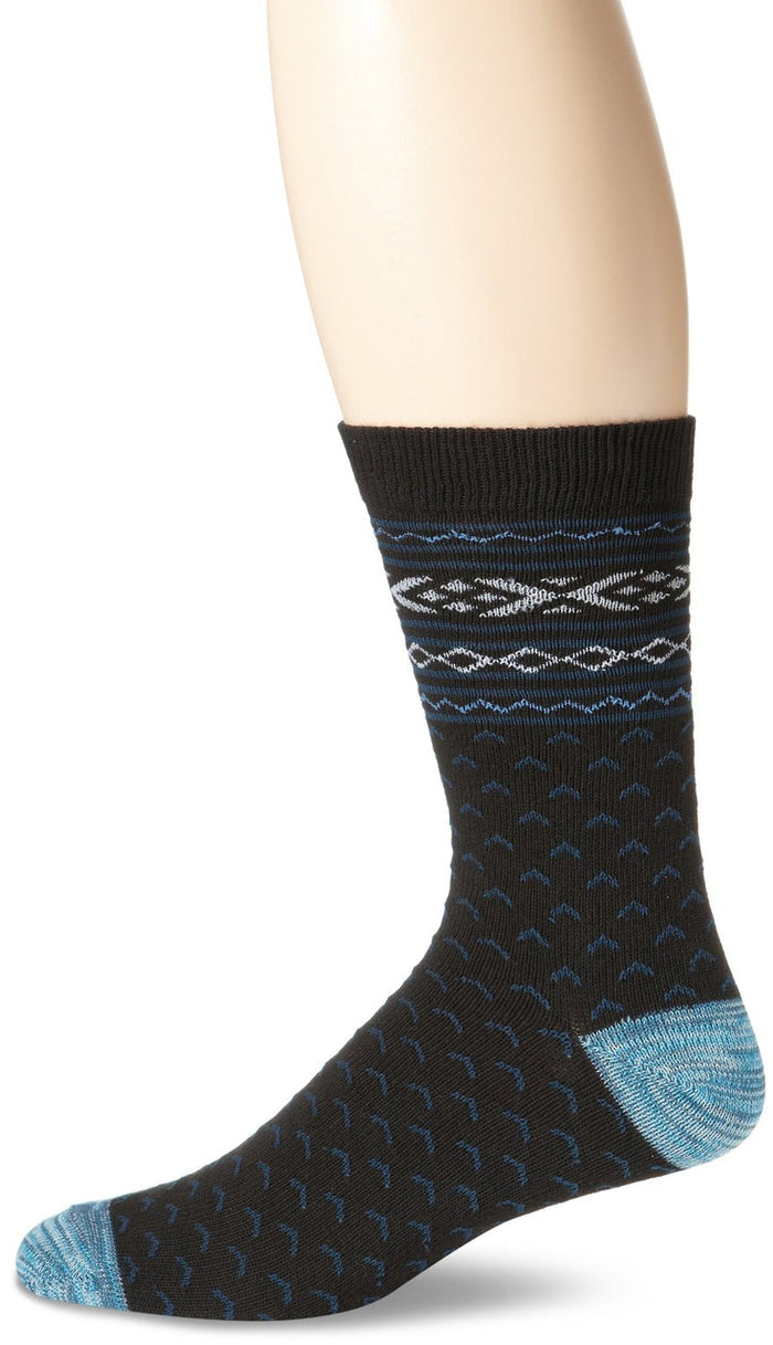 K. Bell Men's Nordic Fair Isle Crew Socks One Size - 66907M