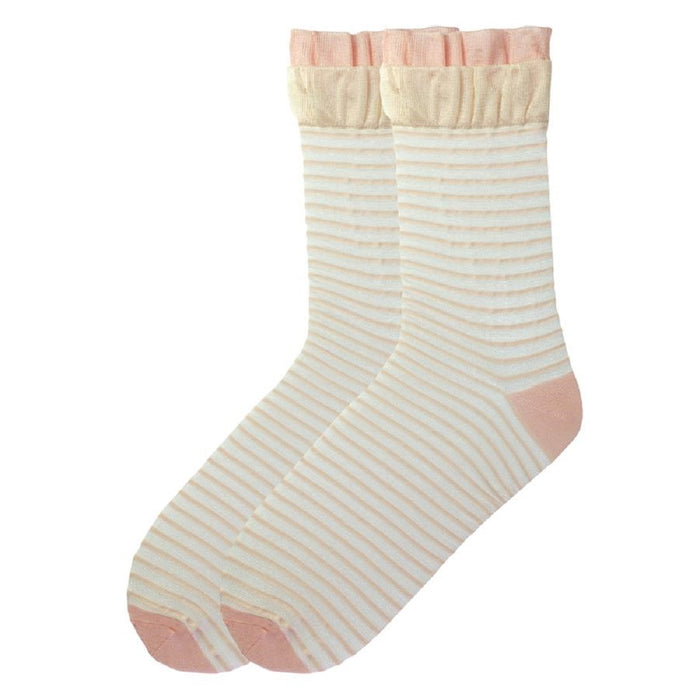 K. Bell Women's Linear Oppulence Crew Socks One Size - KCWF15H009-01