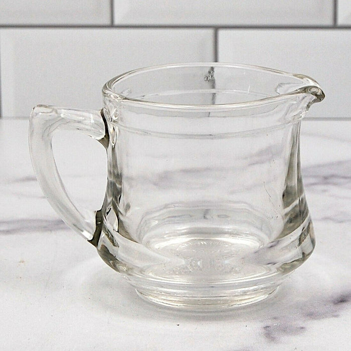 Kelloggs Correct Cereal Clear Glass Creamer Pitcher Set of 2 Individual Servers