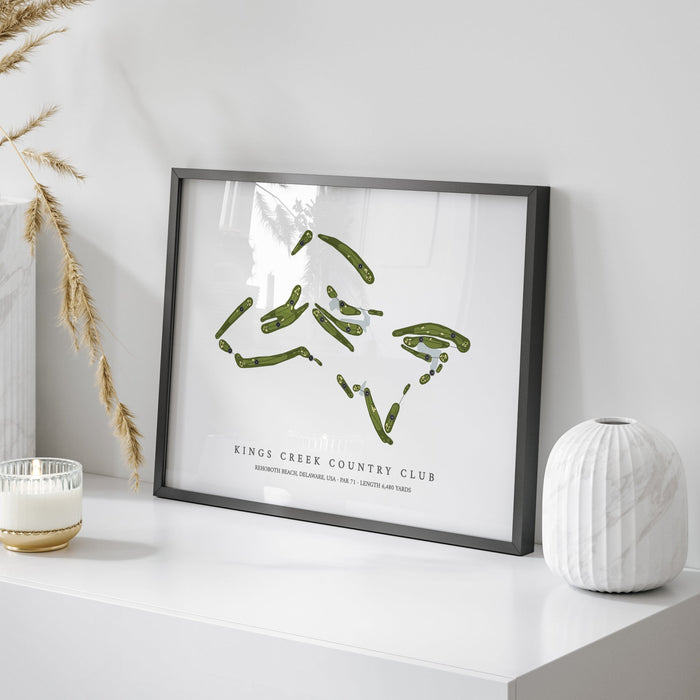 Kings Creek Country Club | Golf Course Map | On Table