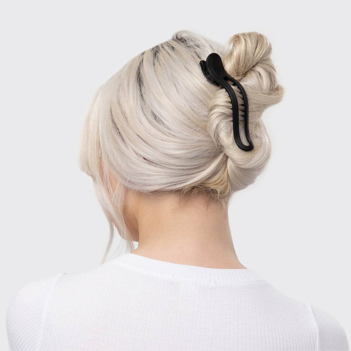 KITSCH Flat Lay Claw Clip 2pc Curved - Black & Tort