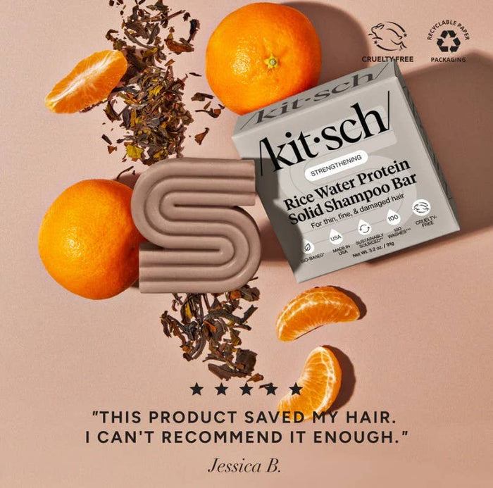 KITSCH Rice Water Shampoo Bar for Hair Growth