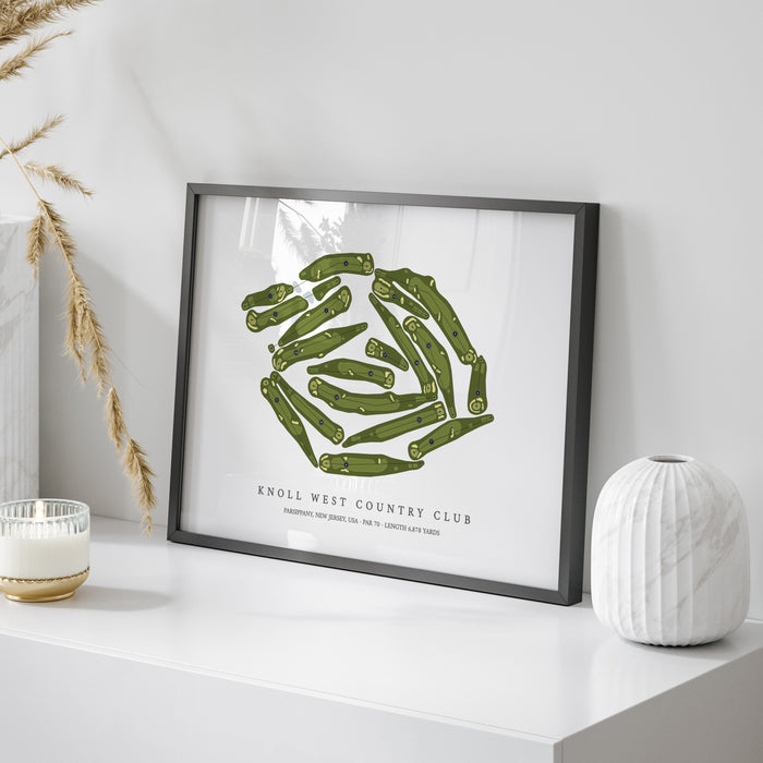 Knoll West Country Club | Golf Course Map | On Table