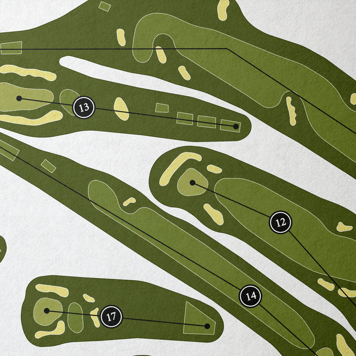 Knoll West Country Club | Golf Course Map | Close Up