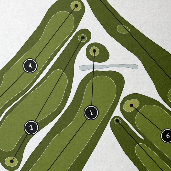 La Crosse Country Club | Golf Course Map | Close Up