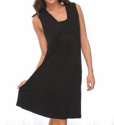 La Leche League Layered V-Neck Sleeveless Nursing Chemise - 4370
