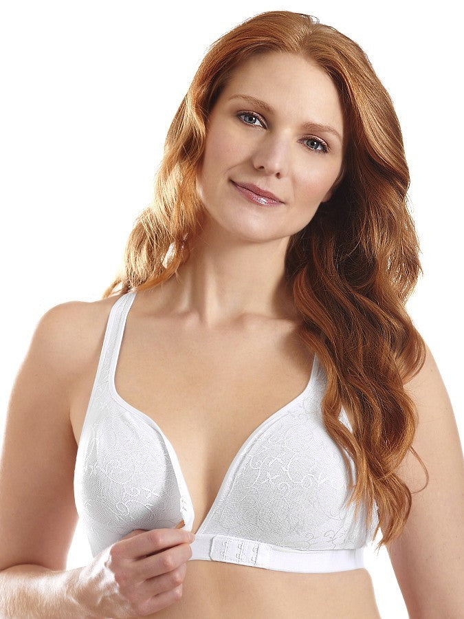 Leading Lady Crossover Front Closure Racer Back Leisure Bra - 5048