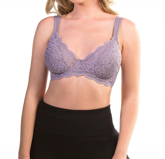 Leading Lady Scalloped Lace Underwire Full Figure Bra - 5044