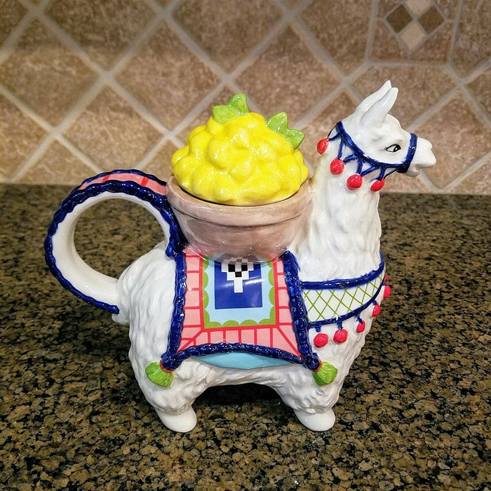 Lemon Llama Teapot Unique Collectible Decorative Kitchen Home Art Decor Goldminc