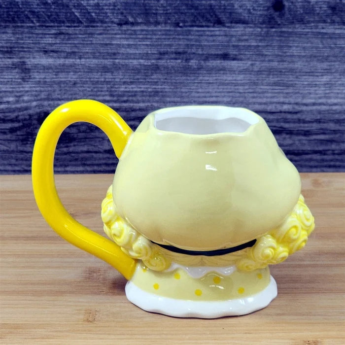 Lemon Meringue Coffee Mug 3D Ceramic Girl Face Tea Cup Blue Sky Goldminc
