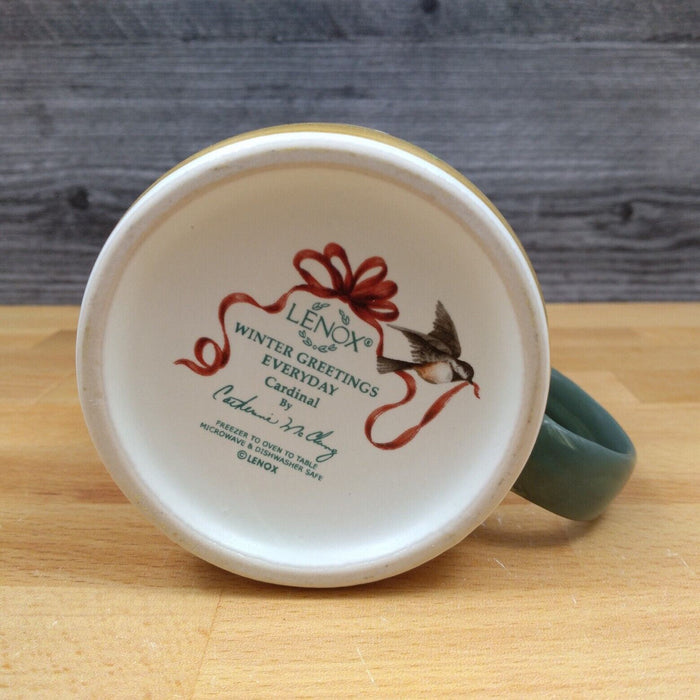 Lenox Cardinal Winter Greetings Everyday Set of 2 Mugs Cup Holiday Christmas