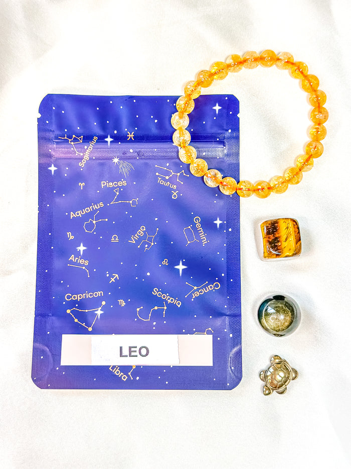 Leo - Zodiac Crystal Set