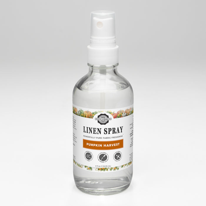 Rustic Strength - Linen Spray | 4oz Glass Spray Bottle | Pumpkin Harvest