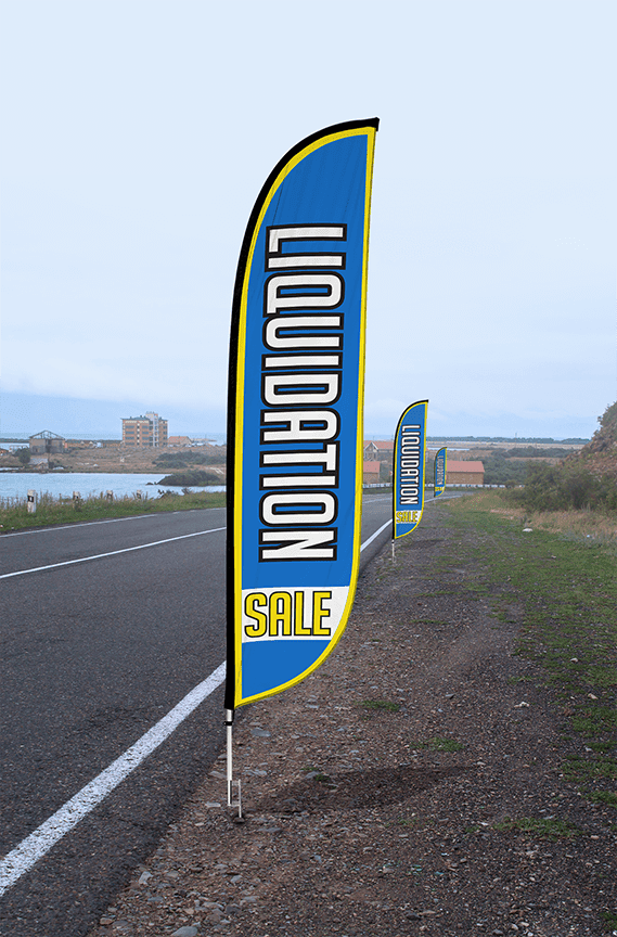 Liquidation Sale Feather Flag