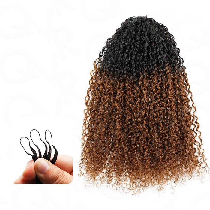burmese kinky curly ombred crochet hair extesnions