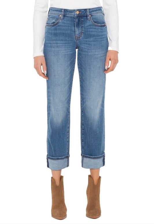LIVERPOOL MARLEY GIRLFRIEND CROP W CUFF-CAMPUS